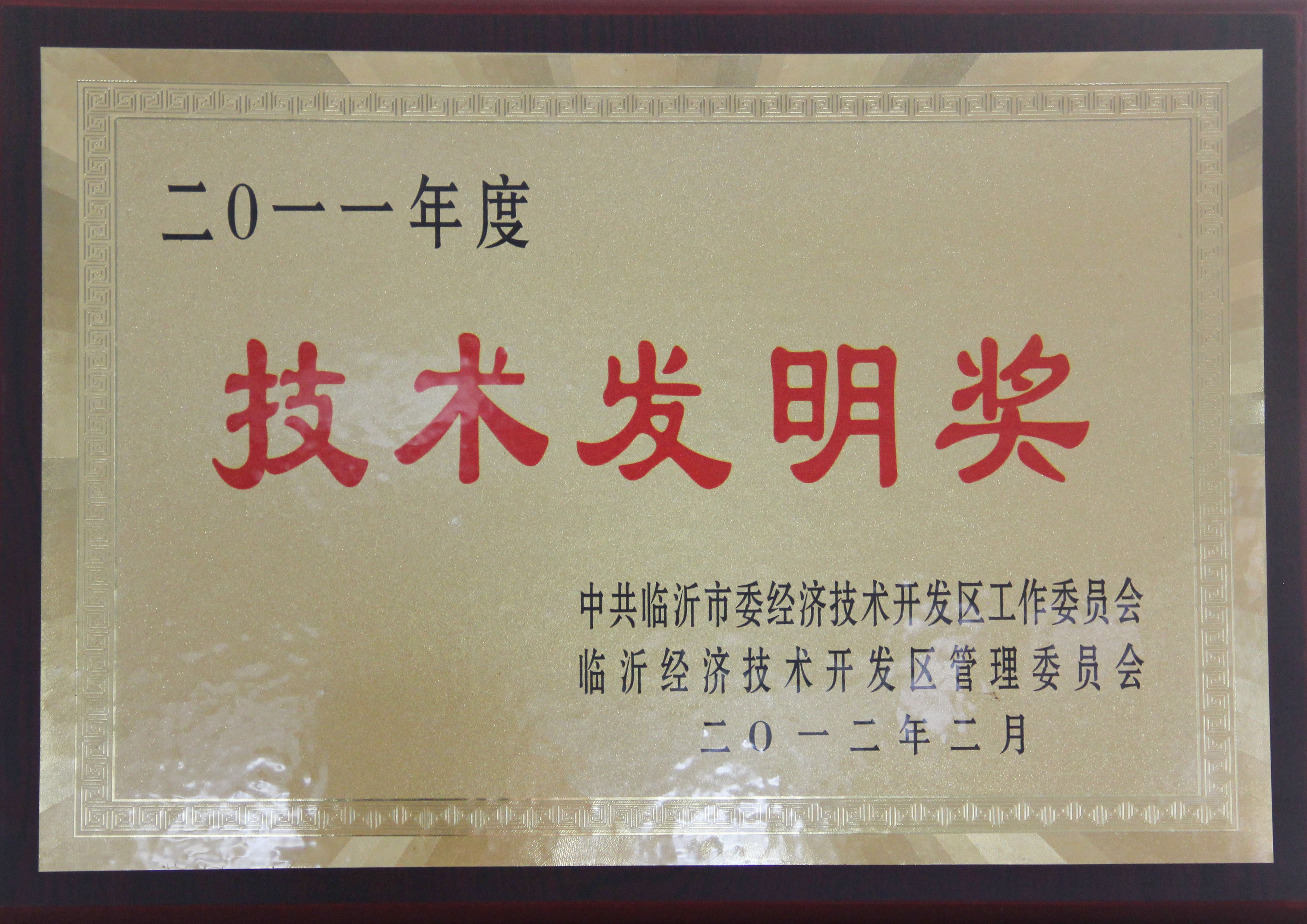 主题：2011年度技术发明奖 日期：2013-07-05